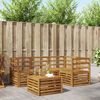 vidaXL Juegos de sof&aacute;s 5 pcs Natural Madera de Acacia S&oacute;lida