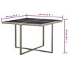 vidaXL Set de comedor de jardín 9 pzas y cojines ratán sintético gris