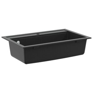 vidaXL Lavabo granito 795 x 505 mm Negro