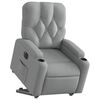 vidaXL Sill&oacute;n el&eacute;ctrico reclinable elevable de tela gris claro