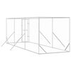 vidaXL Perrera de exterior acero galvanizado plateado 2x6x2 m