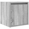 vidaXL Mesillas de noche de pared 2 uds gris Sonoma 38x34x40 cm