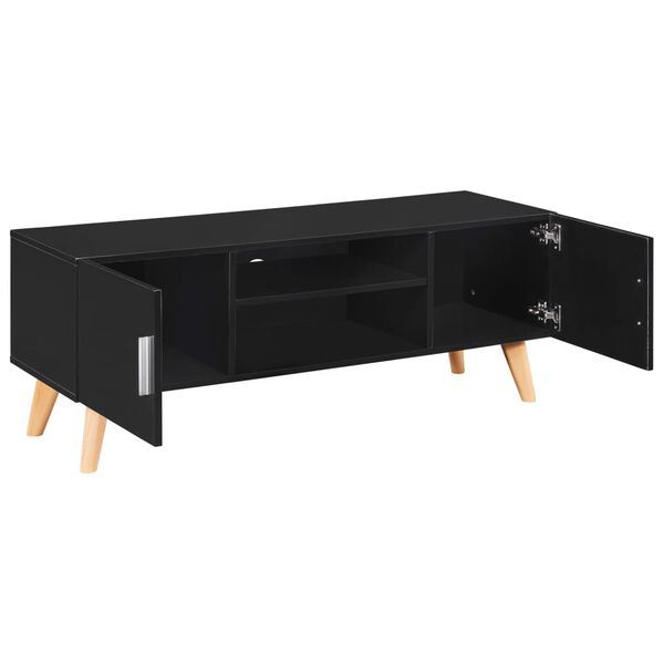 vidaXL Mueble para TV MDF negro 120x40x46 cm