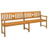 vidaXL Banco de exterior Natural 220 x 55,5 x 90 cm