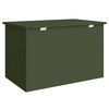 vidaXL Caja de Almacenamiento Exterior Verde Oliva 80 x 50,5 x 50 cm
