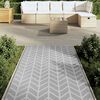 vidaXL Alfombra de exterior PP ARAKIL gris 120x180 cm