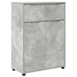 vidaXL Gabinete de Ba&ntilde;o con caj&oacute;n Gris Concreto 72,5 x 36,5 x 100 cm