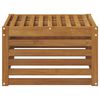 vidaXL Reposapi&eacute;s de exterior Madera de Acacia S&oacute;lida Natural