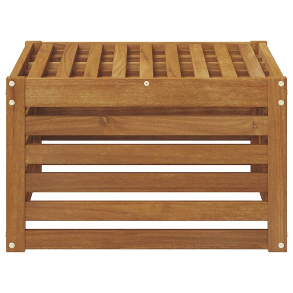 vidaXL Reposapi&eacute;s de exterior Madera de Acacia S&oacute;lida Natural