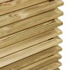 vidaXL Arriate de madera de pino impregnada 50x50x80 cm