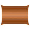 vidaXL Toldo Vela de Sombra Naranja y Marr&oacute;n 3,5 x 2,5 m
