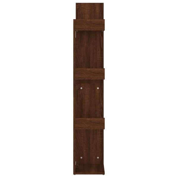 vidaXL Estanter&iacute;a madera contrachapada roble marr&oacute;n 48x25,5x140 cm