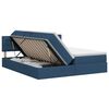 vidaXL Cama con almacenamiento 2 uds. Azul Cuero sint&eacute;tico