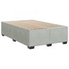 vidaXL Cama box spring con colch&oacute;n terciopelo gris claro 120x200 cm