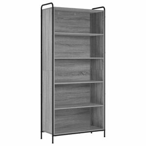 vidaXL Librer&iacute;a 55,5 x 33 x 174 cm Madera de ingenier&iacute;a Sonoma gris