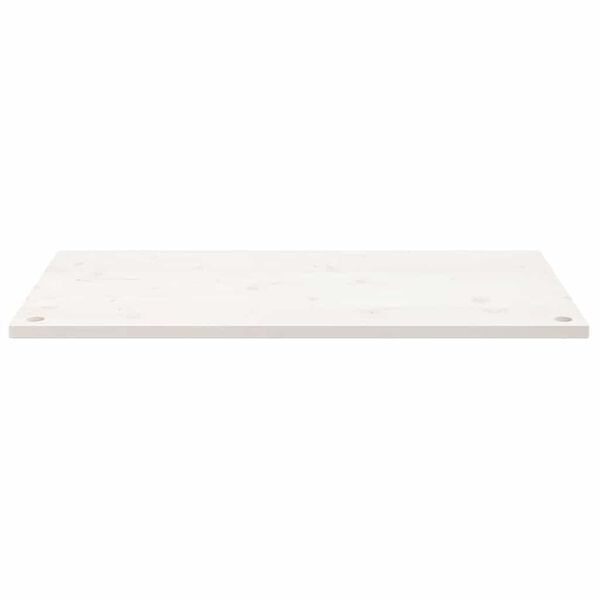 vidaXL Tablero de escritorio madera maciza pino blanco 110x60x2,5 cm