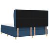 vidaXL Cama con Somier y Colch&oacute;n Gris Oscuro 90x190 cm de Tela Azul