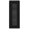 vidaXL Armario de pared Roble Negro 34,5 x 34 x 90 cm