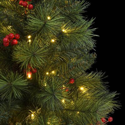 vidaXL Árbol de Navidad artificial con bisagras 150 LED 120 cm