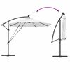 vidaXL Parasol de cantilever tipo plátano Arena 294 x 294 x 248 cm