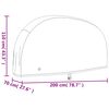 vidaXL Cubierta para bicicleta Oxford 190T negro 200x70x110 cm