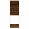 vidaXL Armario de lavadora color roble marrón 64x24x190 cm