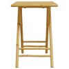 vidaXL Mesa plegable de jardín de bambú 55x55x75 cm