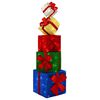 vidaXL Caja de regalo de decoraci&oacute;n navide&ntilde;a 5 uds. 125 LED