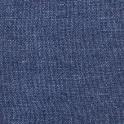 vidaXL Colchón de muelles ensacados tela azul 90x200x20 cm