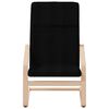 vidaXL Sill&oacute;n de relax con taburete tela negro