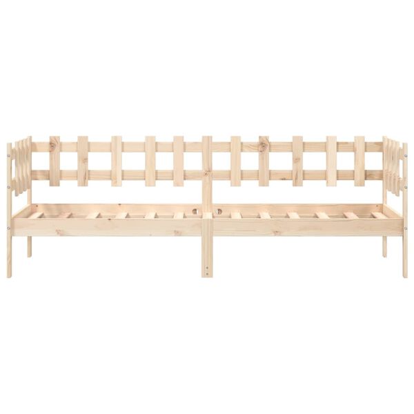 vidaXL Sof&aacute; cama sin colch&oacute;n madera maciza de pino 80x200 cm