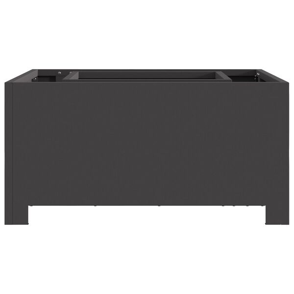 vidaXL Hoguera Negro 60 x 60 x 30 cm Acero