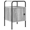 vidaXL Mesa de noche Sonoma gris 35 x 36,5 x 56 cm