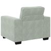 vidaXL Sill&oacute;n sof&aacute; gris claro 60 cm terciopelo