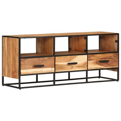 vidaXL Mueble para la TV madera maciza de acacia 110x30x45 cm