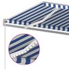 vidaXL Toldo manual retráctil con LED azul y blanco 400x350 cm