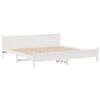 vidaXL Estructura de cama sin colch&oacute;n madera maciza blanca 200x200 cm