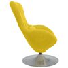 vidaXL Sill&oacute;n huevo Amarillo Terciopelo