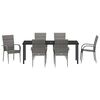 vidaXL Conjunto de Comedor de Jard&iacute;n 7 pcs Gris