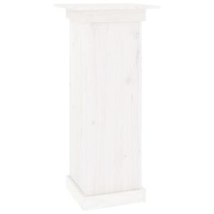 vidaXL Soporte para plantas madera maciza de pino blanco 40x40x90 cm