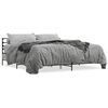 vidaXL Estructura cama madera ingenier&iacute;a metal gris Sonoma 180x200 cm