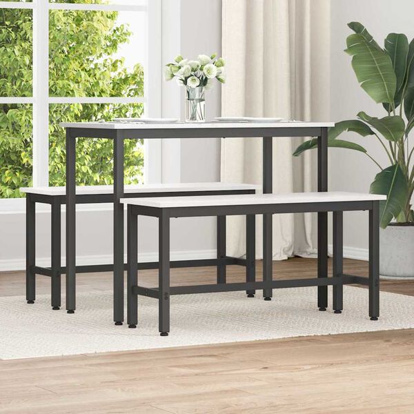 vidaXL Banca de Comedor 100 x 32,5 x 49 cm Madera maciza de pino