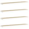 vidaXL Estante flotante pared 4 uds MDF roble y blanco 120x23,5x3,8 cm