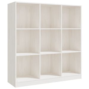 vidaXL Estanter&iacute;a/divisor espacios madera pino blanco 104x33,5x110 cm