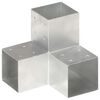 vidaXL Conector de postes en forma de Y metal galvanizado 101x101 mm