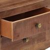 vidaXL Mueble para TV de madera maciza de mango rugosa 110x30x40 cm