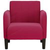 vidaXL Sill&oacute;n con reposabrazos Terciopelo Rojo Vino 54 cm