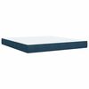 vidaXL Cama box spring con colch&oacute;n terciopelo azul 180x200 cm