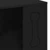 vidaXL Casa para perros Negro 44 x 42 x 49 cm Madera de ingenier&iacute;a