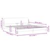 vidaXL Estructura de cama Dover tela gris claro 200x200 cm